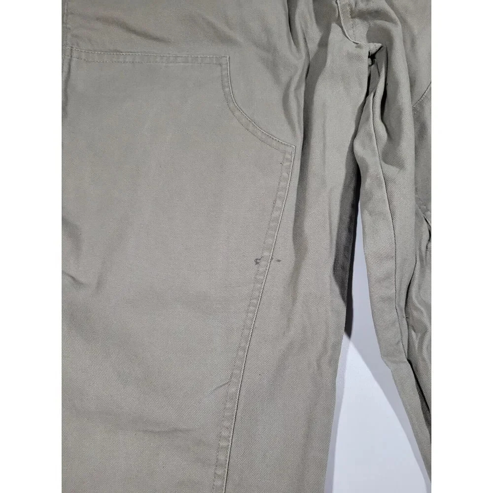 Bear River Workwear Carpenter‎ Pants Size 40x32 Beige Double Knee Utility